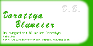 dorottya blumeier business card